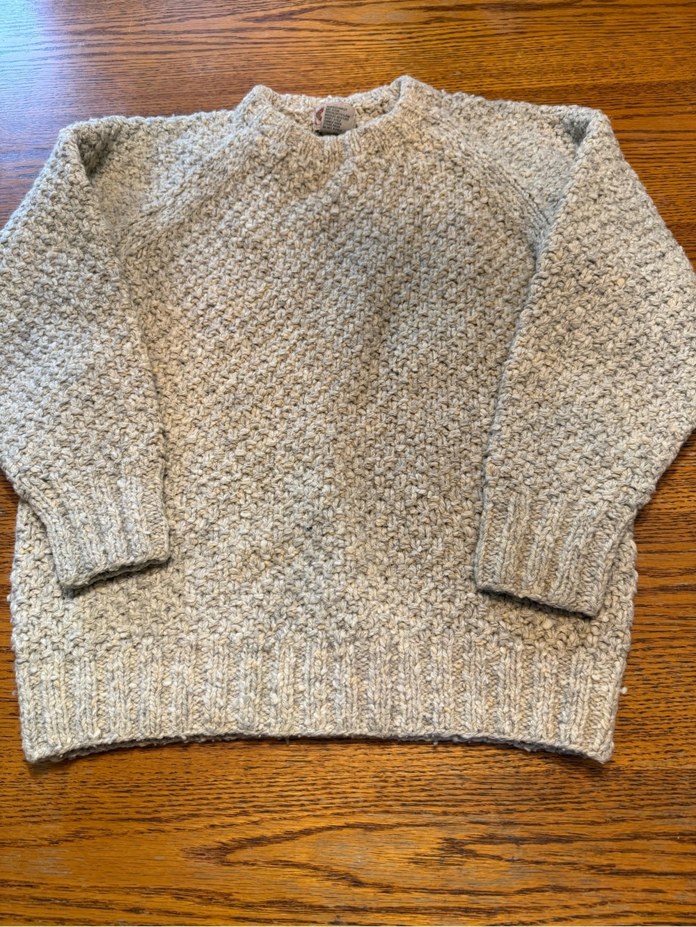 Vintage hand Knit Banana Republic 80’s Sweater Wool-Medium